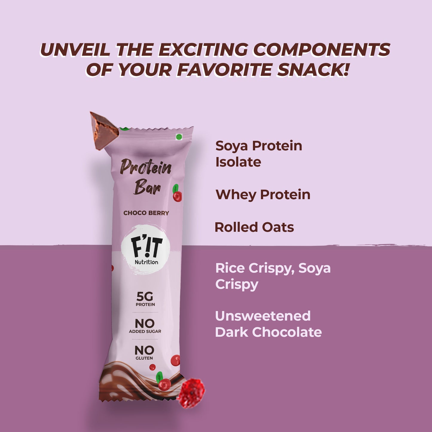 Choco Berry & Choco Almond Mini Protein Bar Combo